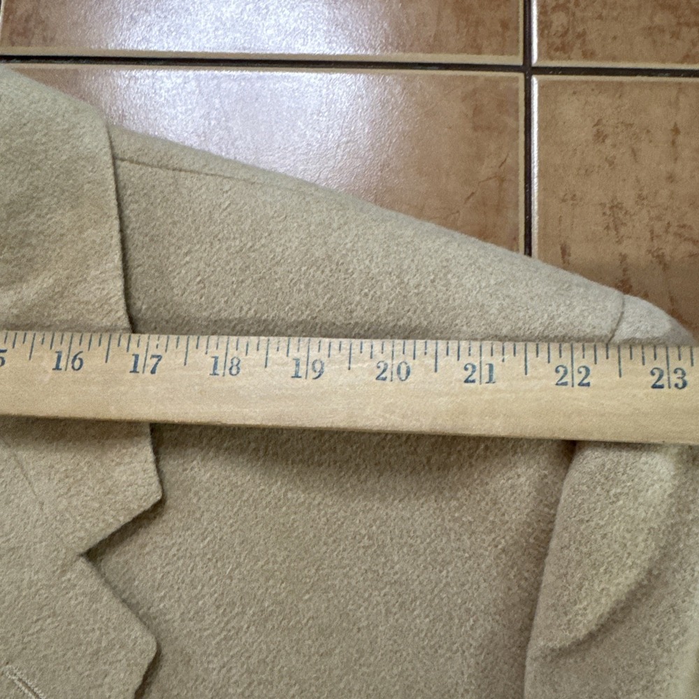 Joseph & Feiss Jacket Mens 54L Big & Tall Portly Tan Camelhair Blazer Sport Coat - Picture 9 of 12